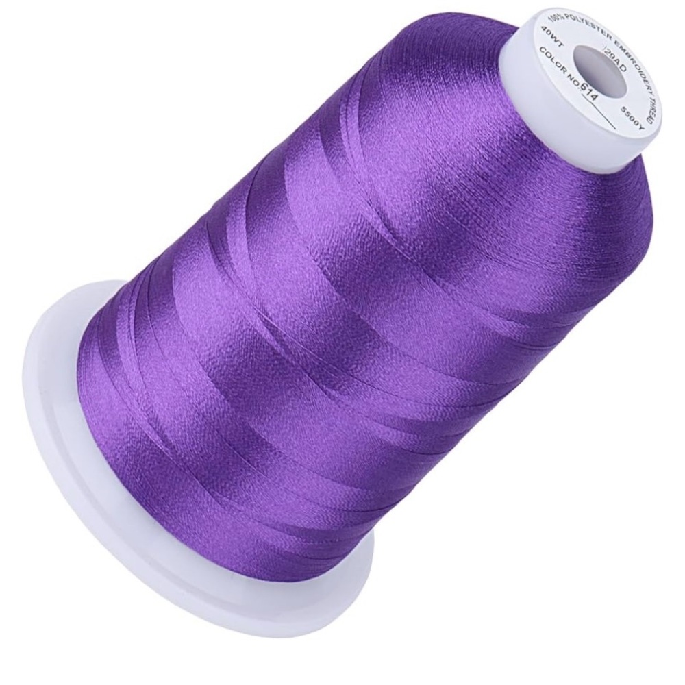Simthread Embroidery Thread Purple 614 Polyester 40 Weight 5500 Yards New Sealed
